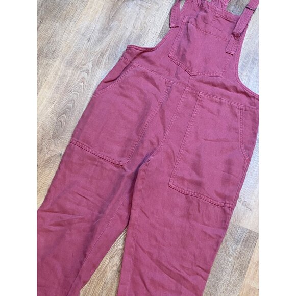 Aerie Rose Pink Cotton‎ Canvas Overalls With Adjustable Straps Size XXS - Picture 3 of 7